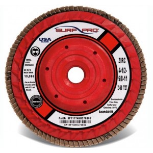 4 1/2 x 5/8-11-120 Grit - Zirconia - Type 27 - Trimmable Back - Flap Disc